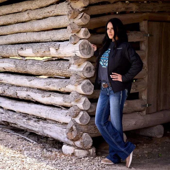 Women Jackets and Vests Ariat Crius Insulated Jacket Black Women Jackets and Vests Ariat Crius Insulated Jacket Black