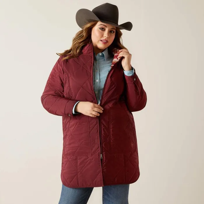 Women Jackets and Vests Ariat Quilted Jacket Tawny Port Women Jackets and Vests Ariat Quilted Jacket Tawny Port