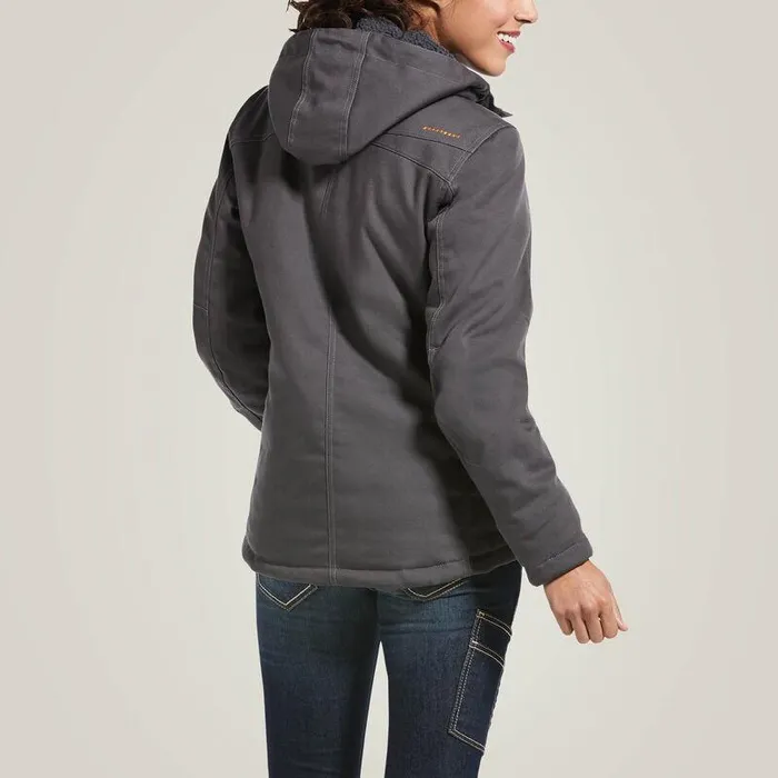 Women Jackets and Vests Ariat Rebar DuraCanvas Insulated Jacket Rebar Grey Women Jackets and Vests Ariat Rebar DuraCanvas Insulated Jacket Rebar Grey