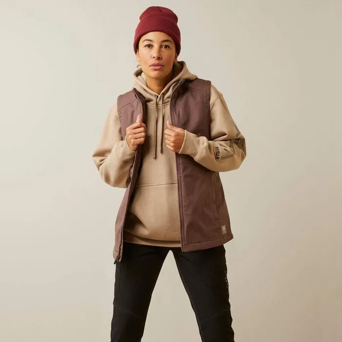 Women Jackets and Vests Ariat Rebar DuraCanvas Insulated Vest Peppercorn