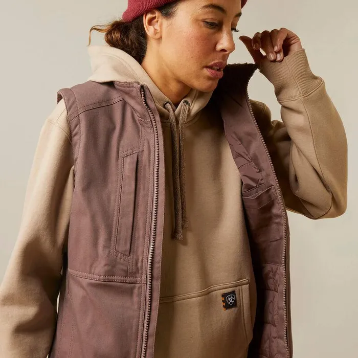 Women Jackets and Vests Ariat Rebar DuraCanvas Insulated Vest Peppercorn Women Jackets and Vests Ariat Rebar DuraCanvas Insulated Vest Peppercorn