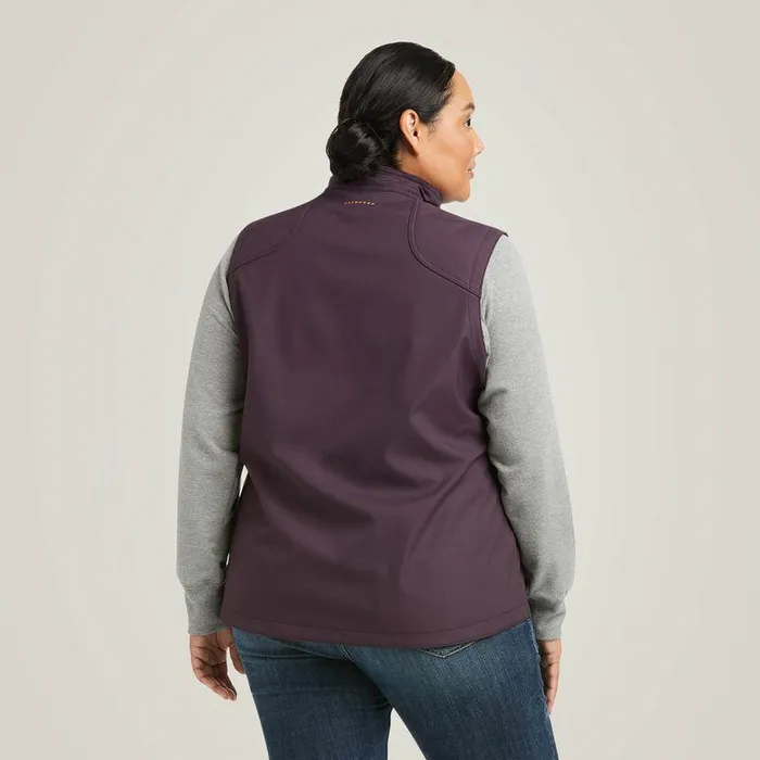 Women Jackets and Vests Ariat Rebar Stretch Canvas Softshell Vest Plum Perfect Women Jackets and Vests Ariat Rebar Stretch Canvas Softshell Vest Plum Perfect