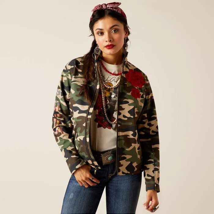 Women Jackets and Vests Ariat Team Softshell Rodeo Quincy Jacket Wild West Usa