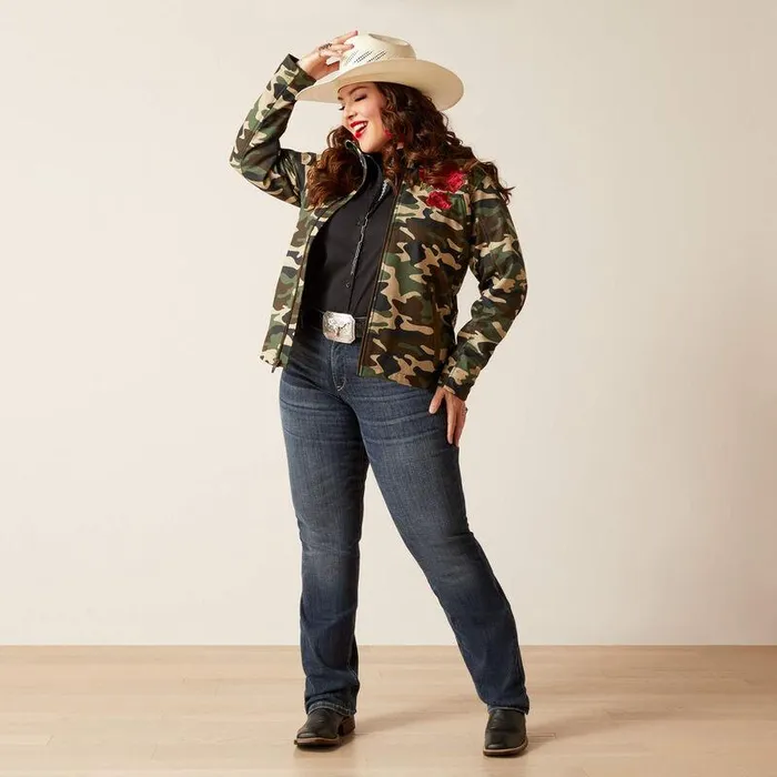Women Jackets and Vests Ariat Team Softshell Rodeo Quincy Jacket Wild West Usa