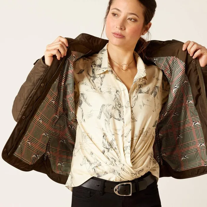 Women Jackets and Vests Ariat Woodside Jacket Earth Women Jackets and Vests Ariat Woodside Jacket Earth