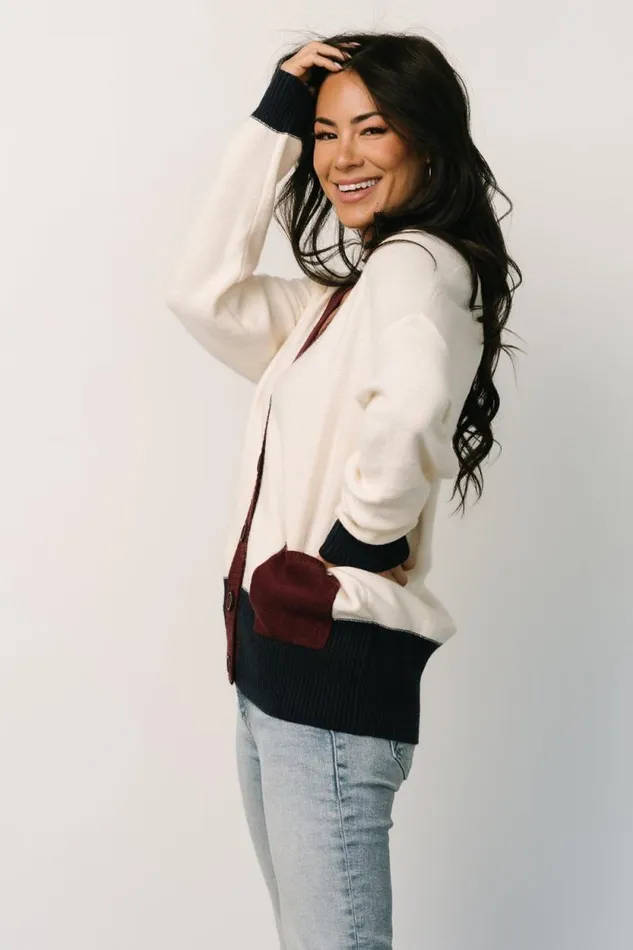 Women Jax Cardigan Cream Multi Baltic Born Sweaters