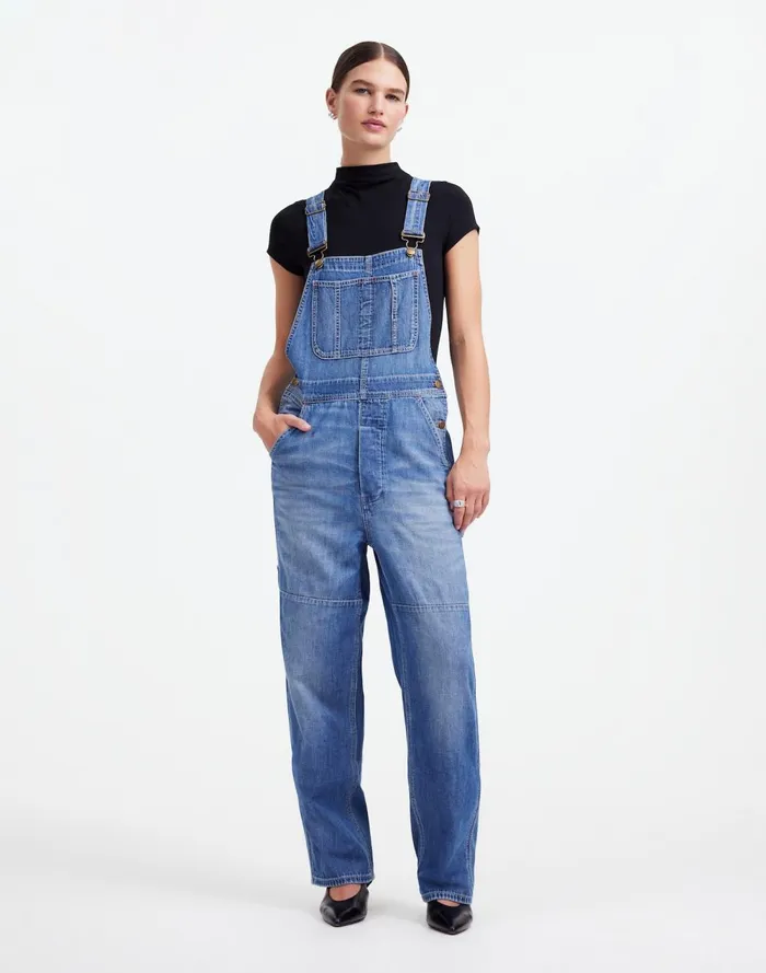 Women Jeans Madewell Alexa Chung For Madewell Denim Overalls In Hockley Wash Hockley Wash