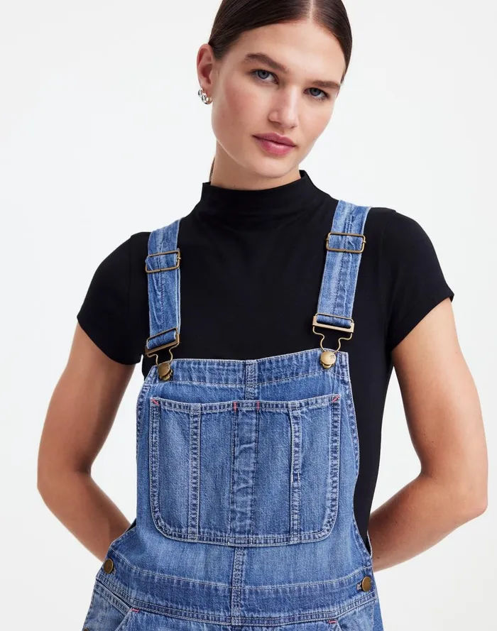 Women Jeans Madewell Alexa Chung For Madewell Denim Overalls In Hockley Wash Hockley Wash