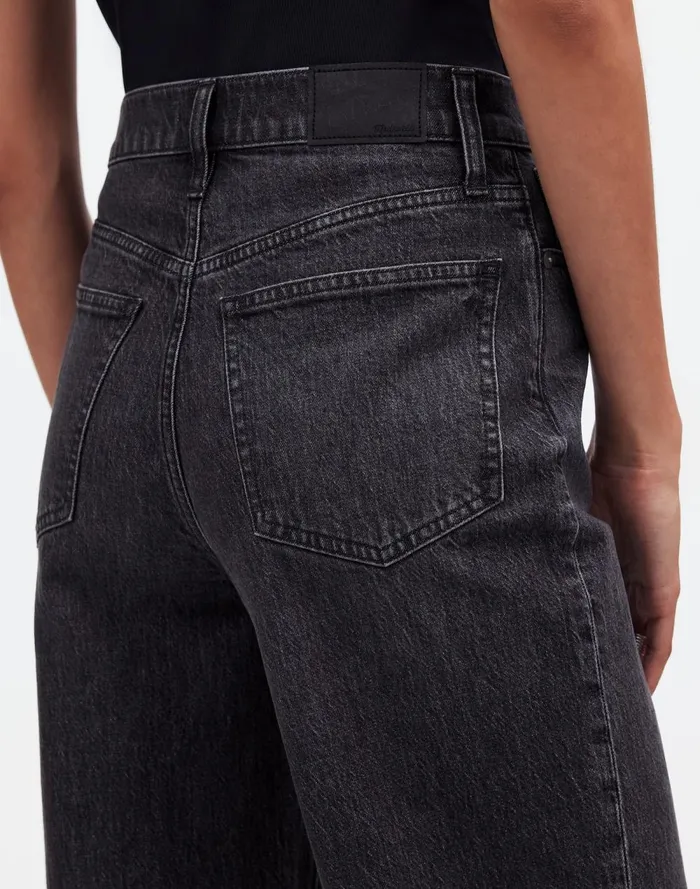 Women Jeans Madewell The Perfect Vintage WideLeg Crop Jean Robles Wash