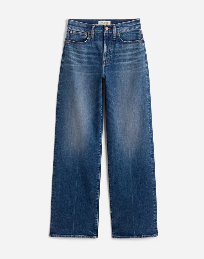 Women Jeans Madewell The Perfect Vintage WideLeg Jean Lavaca Wash