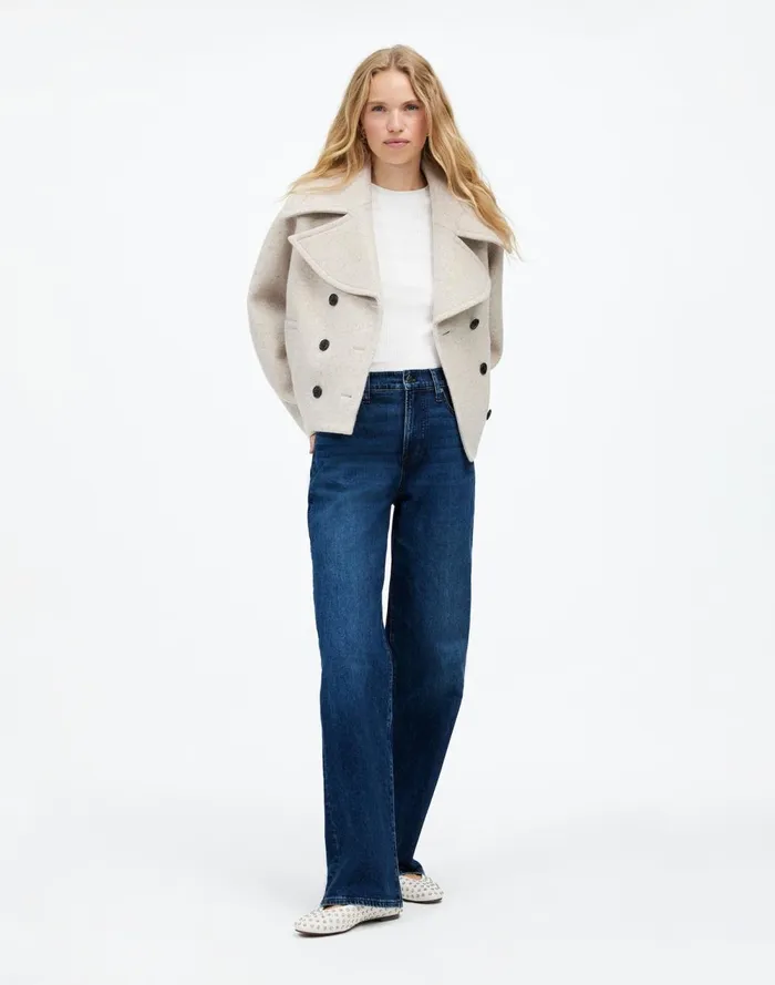 Women Jeans Madewell The Perfect Vintage WideLeg Jean Nighthawk Wash