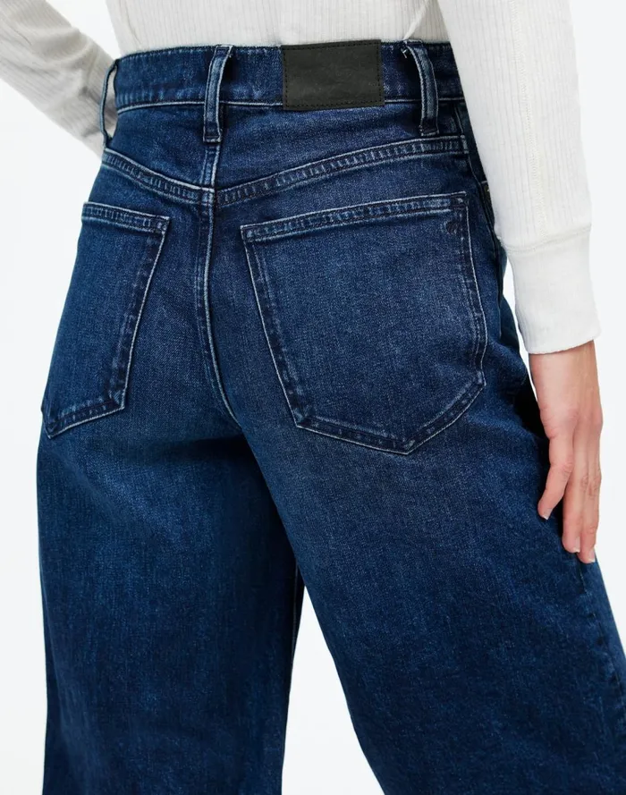 Women Jeans Madewell The Perfect Vintage WideLeg Jean Nighthawk Wash