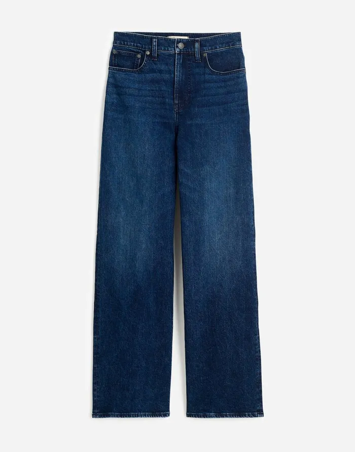 Women Jeans Madewell The Perfect Vintage WideLeg Jean Nighthawk Wash