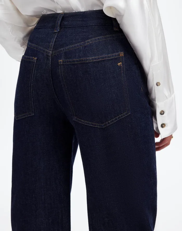 Women Jeans Madewell The Perfect Vintage WideLeg Jean Softdrape Denim Edition Rinse Wash