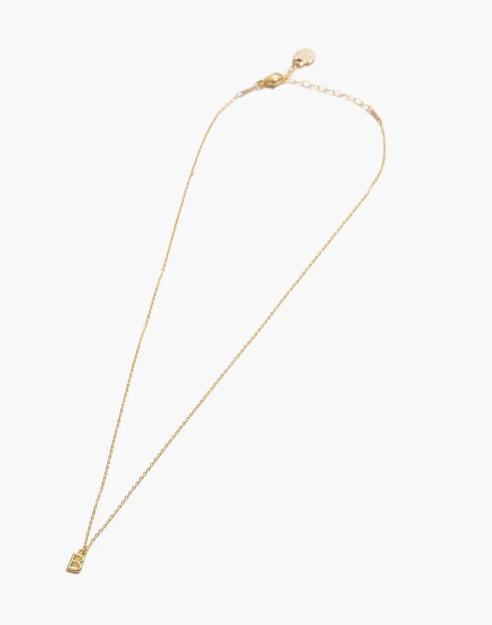 Women Jewelry Madewell Katie Dean Jewelry Initial Necklace Letter B