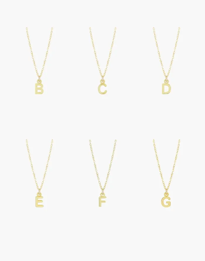 Women Jewelry Madewell Katie Dean Jewelry Initial Necklace Letter B