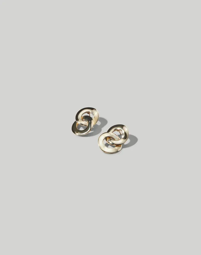 Women Jewelry Madewell Maslo Jewelry Linked Earrings Gold
