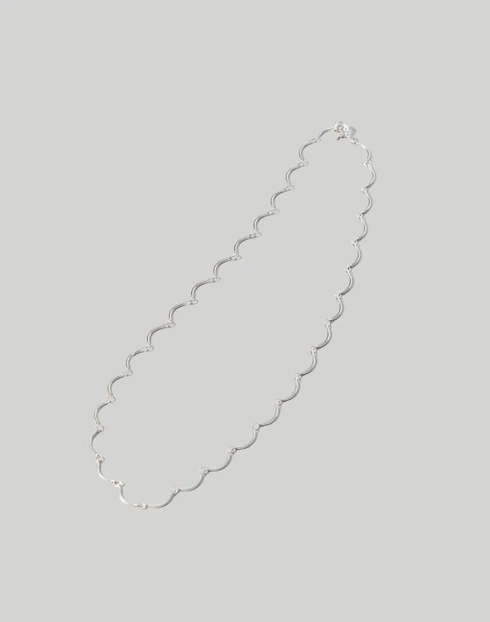 Women Jewelry Madewell Maslo Jewelry Scallop Necklace Silver