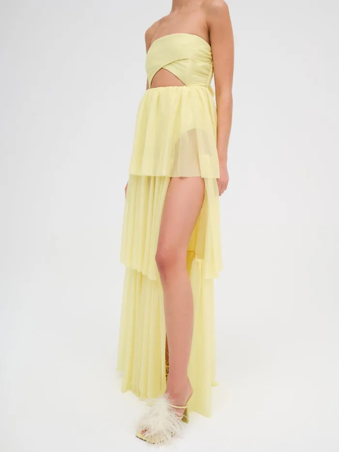 Women Juni Maxi Dress Yellow For Love and Lemons Dresses Women Juni Maxi Dress Yellow For Love and Lemons Dresses
