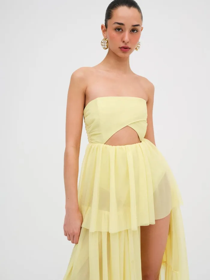 Women Juni Maxi Dress Yellow For Love and Lemons Dresses Women Juni Maxi Dress Yellow For Love and Lemons Dresses