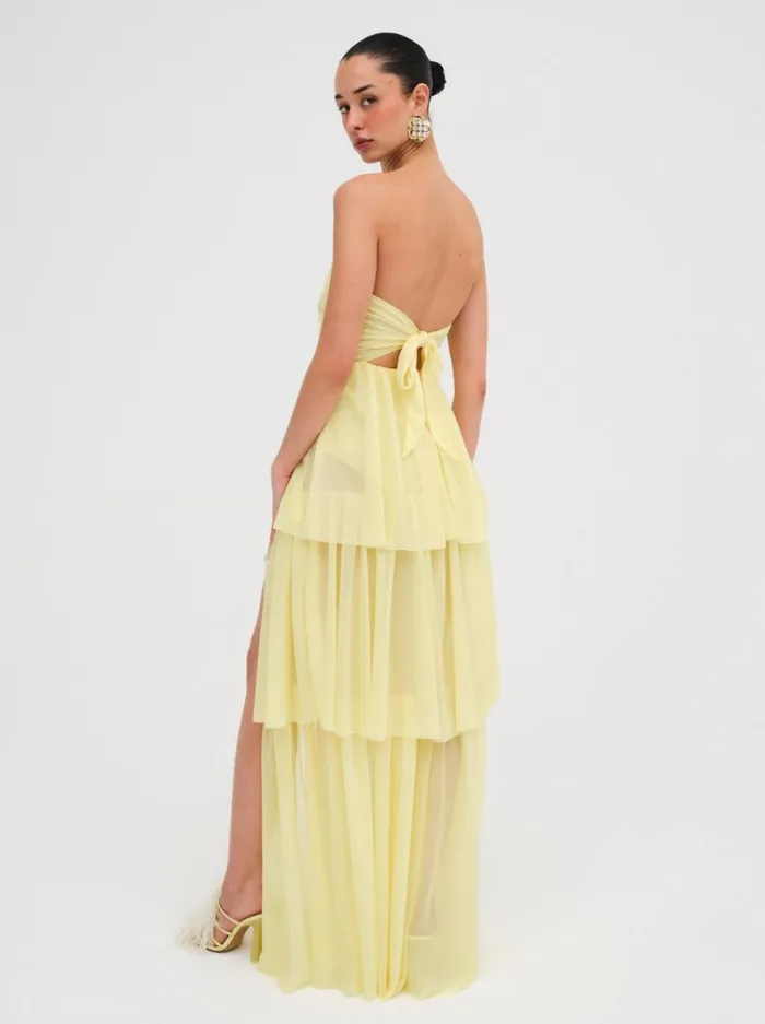 Women Juni Maxi Dress Yellow For Love and Lemons Dresses Women Juni Maxi Dress Yellow For Love and Lemons Dresses