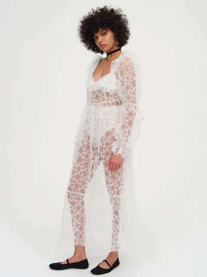 Women Kalea Tulle Maxi Dress White For Love and Lemons Dresses Women Kalea Tulle Maxi Dress White For Love and Lemons Dresses