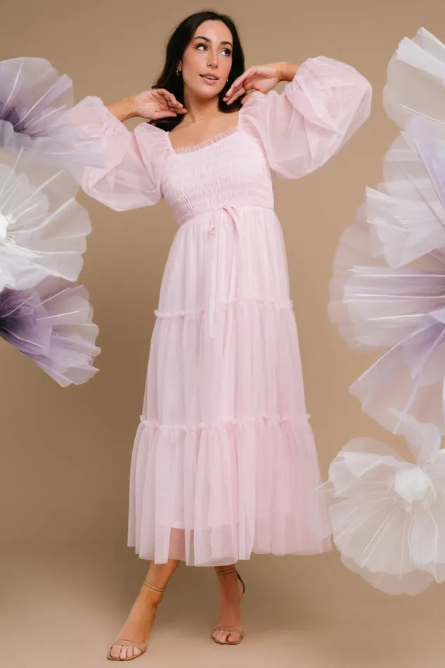 Women Katrina Tulle Maxi Dress Light Rose Baltic Born Maxi Dresses Women Katrina Tulle Maxi Dress Light Rose Baltic Born Maxi Dresses