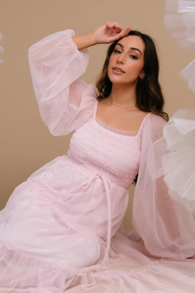 Women Katrina Tulle Maxi Dress Light Rose Baltic Born Maxi Dresses Women Katrina Tulle Maxi Dress Light Rose Baltic Born Maxi Dresses