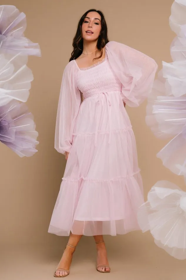 Women Katrina Tulle Maxi Dress Light Rose Baltic Born Maxi Dresses Women Katrina Tulle Maxi Dress Light Rose Baltic Born Maxi Dresses