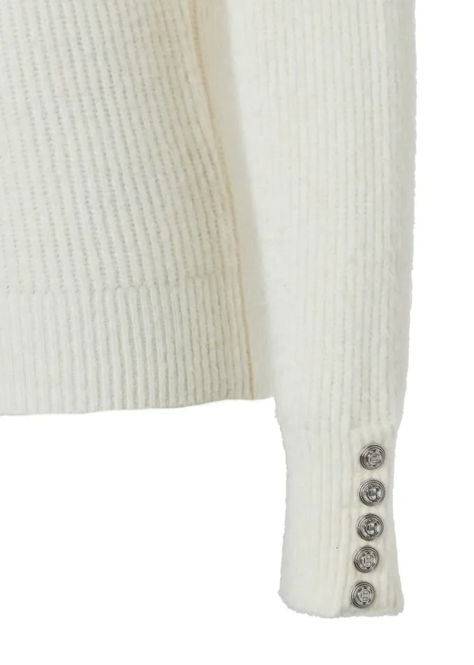 Women Kelsie Rib Embellished Roll Neck Natural Holland Cooper Knitwear Women Kelsie Rib Embellished Roll Neck Natural Holland Cooper Knitwear