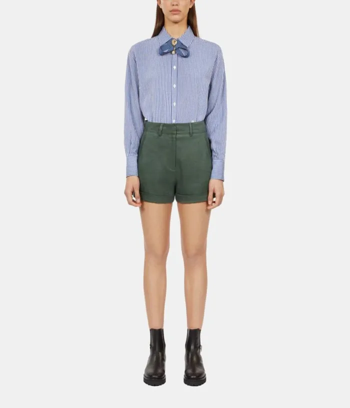 Women Khaki Suit Shorts THE KOOPLES Skirts and Shorts