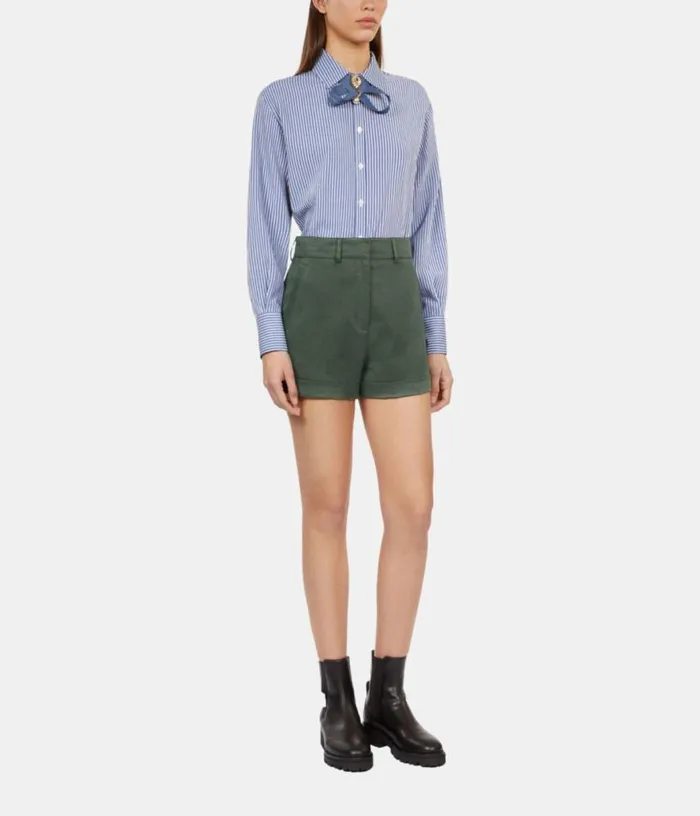 Women Khaki Suit Shorts THE KOOPLES Skirts and Shorts