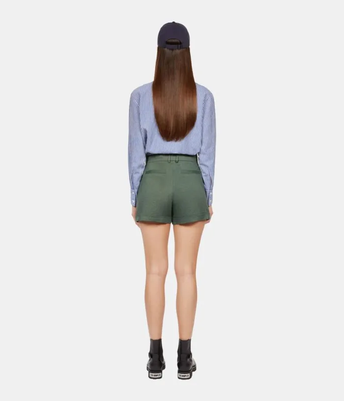 Women Khaki Suit Shorts THE KOOPLES Skirts and Shorts