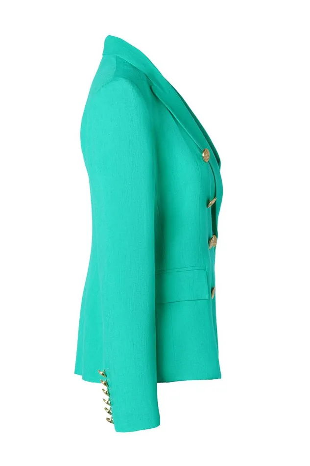 Women Knightsbridge Blazer Jade Linen Holland Cooper Tailoring