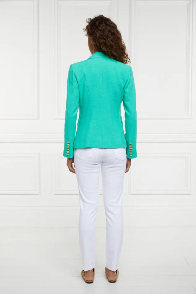 Women Knightsbridge Blazer Jade Linen Holland Cooper Tailoring