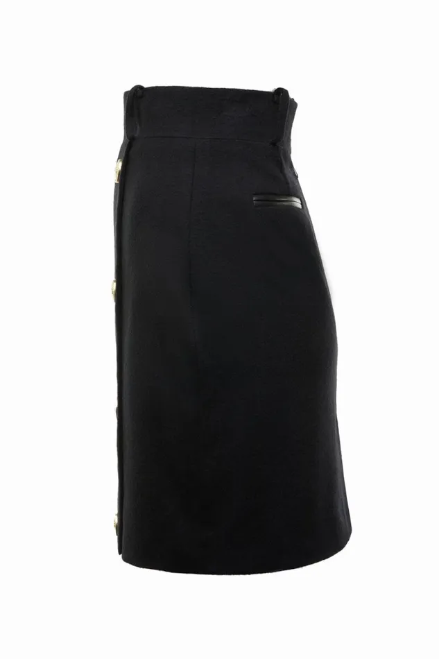 Women Knightsbridge Skirt Soft Black Holland Cooper Tailoring