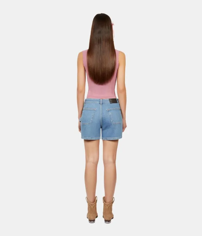 Women Light Blue Denim Shorts THE KOOPLES Skirts and Shorts