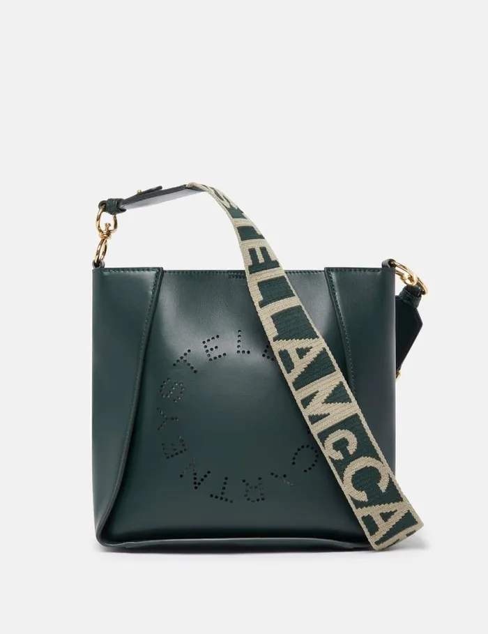 Women Logo Crossbody Bag Pine Green Stella McCartney Mini Bags And Clutches