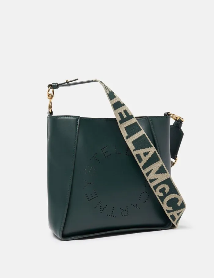 Women Logo Crossbody Bag Pine Green Stella McCartney Mini Bags And Clutches
