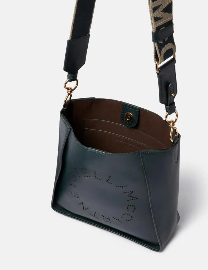 Women Logo Crossbody Bag Pine Green Stella McCartney Mini Bags And Clutches