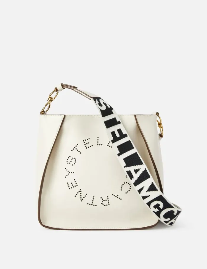 Women Logo Crossbody Bag Pure White Stella McCartney Mini Bags And Clutches