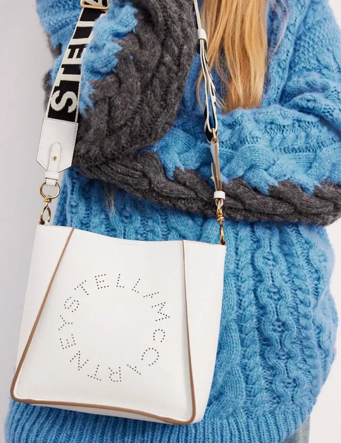 Women Logo Crossbody Bag Pure White Stella McCartney Mini Bags And Clutches Women Logo Crossbody Bag Pure White Stella McCartney Mini Bags And Clutches