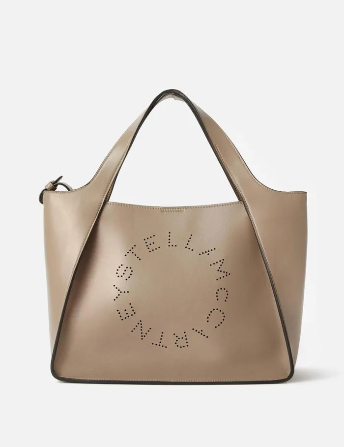 Women Logo Crossbody Tote Bag Moss Stella McCartney Tote Bags