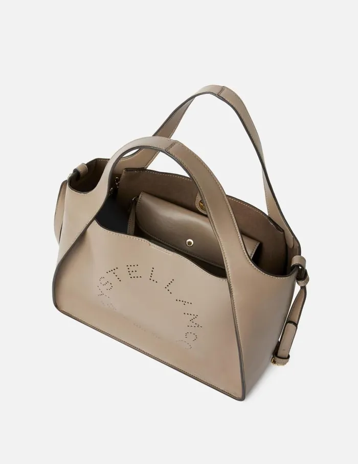 Women Logo Crossbody Tote Bag Moss Stella McCartney Tote Bags Women Logo Crossbody Tote Bag Moss Stella McCartney Tote Bags