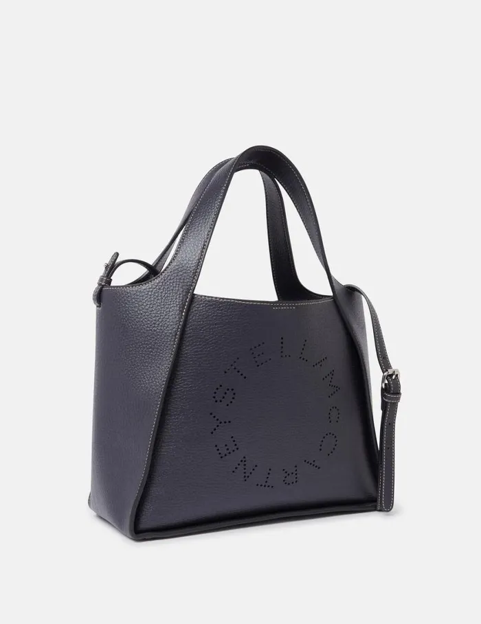 Women Logo Grainy Alter Mat Crossbody Bag Indigo Moon Stella McCartney TopHandle Bags Women Logo Grainy Alter Mat Crossbody Bag Indigo Moon Stella McCartney TopHandle Bags