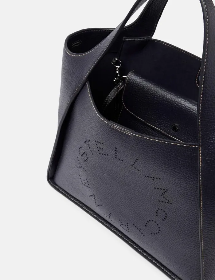 Women Logo Grainy Alter Mat Crossbody Bag Indigo Moon Stella McCartney TopHandle Bags Women Logo Grainy Alter Mat Crossbody Bag Indigo Moon Stella McCartney TopHandle Bags