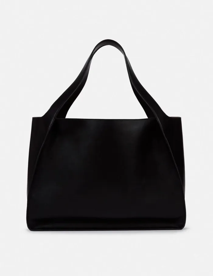 Women Logo Tote Bag Black Stella McCartney TopHandle Bags