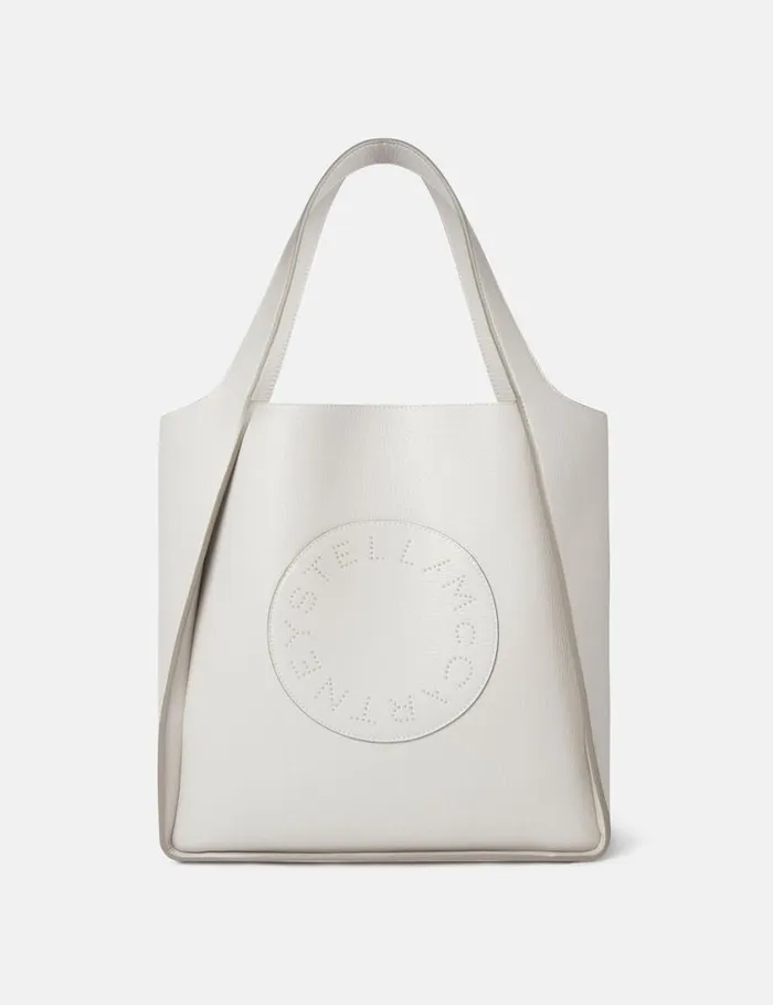 Women Logo Tote Bag Fog Grey Stella McCartney Logo Bag