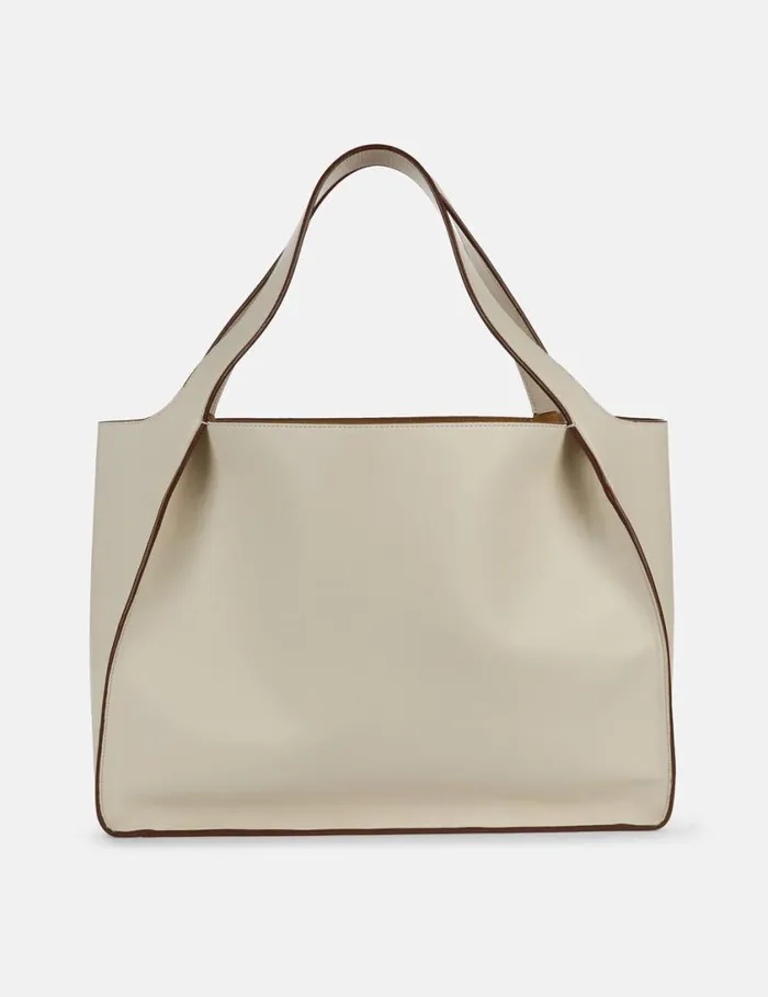 Women Logo Tote Bag Pure White Stella McCartney TopHandle Bags