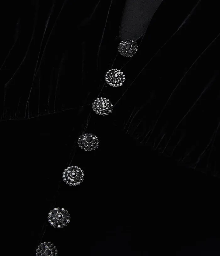 Women Long Black Velvet Dress THE KOOPLES Dresses and Jumpsuits